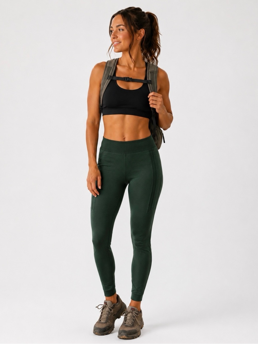 Stio Green High-Rise Seamless Performance Leggings Medium - Picture 12 of 12